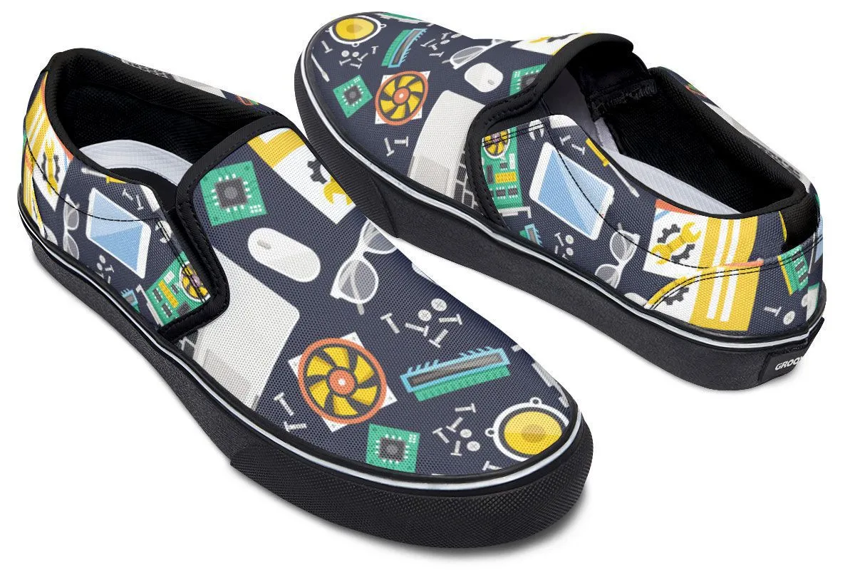 Computer Tech Slip-On Shoes