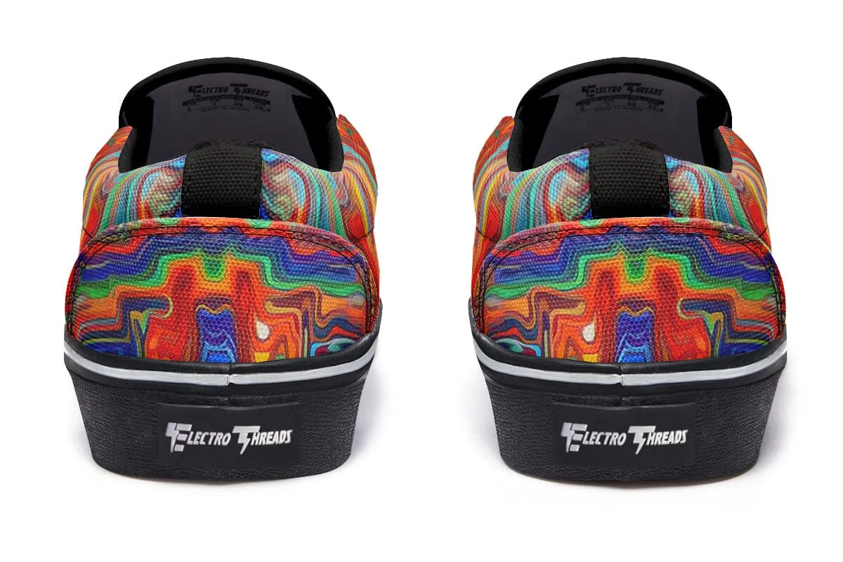 Swirling Vision Slip on Shoes
